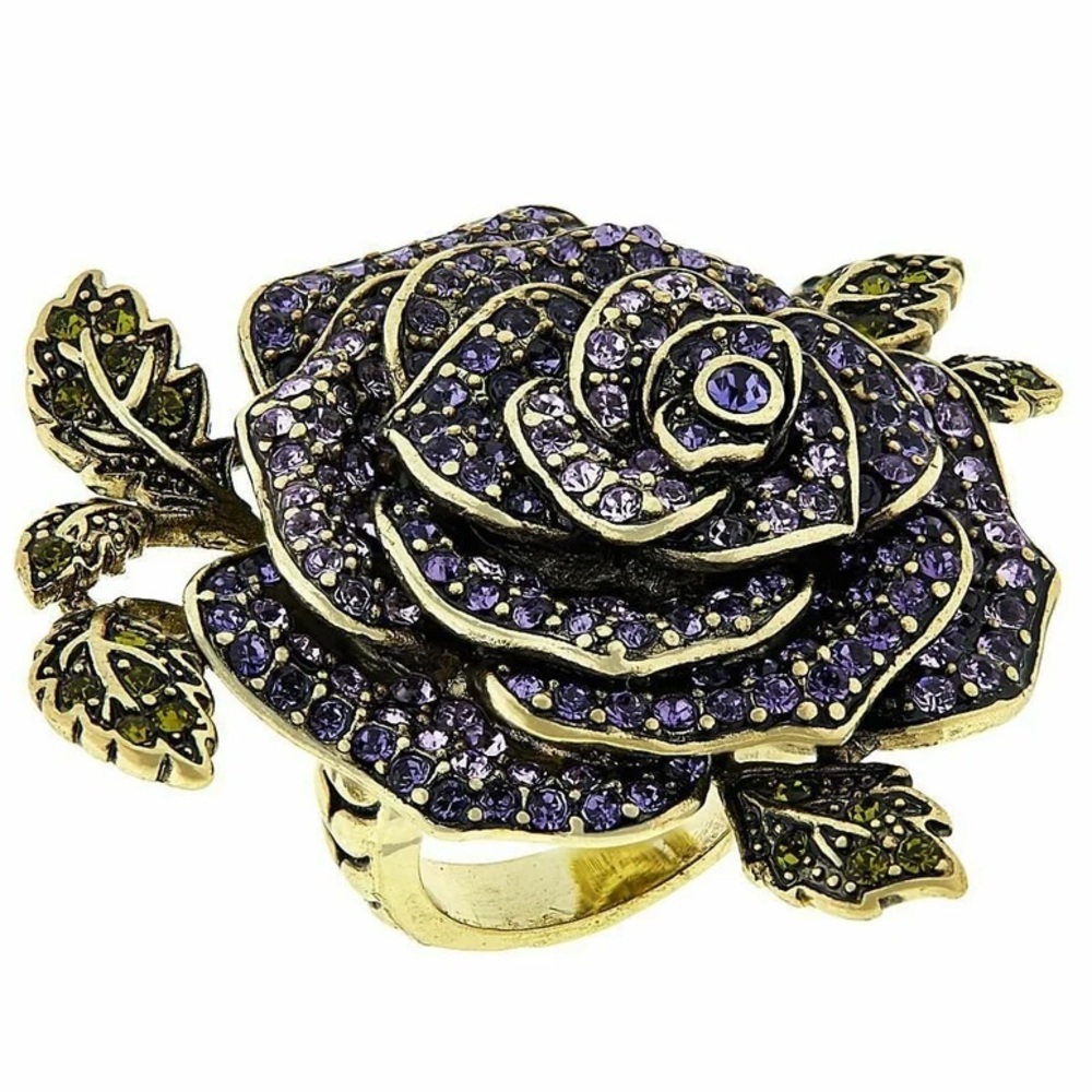 Heidi Daus ROSE RING TANZANITE size 10